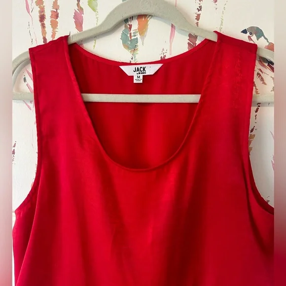 Red Ruffle Mini Dress - Picture 3 of 6